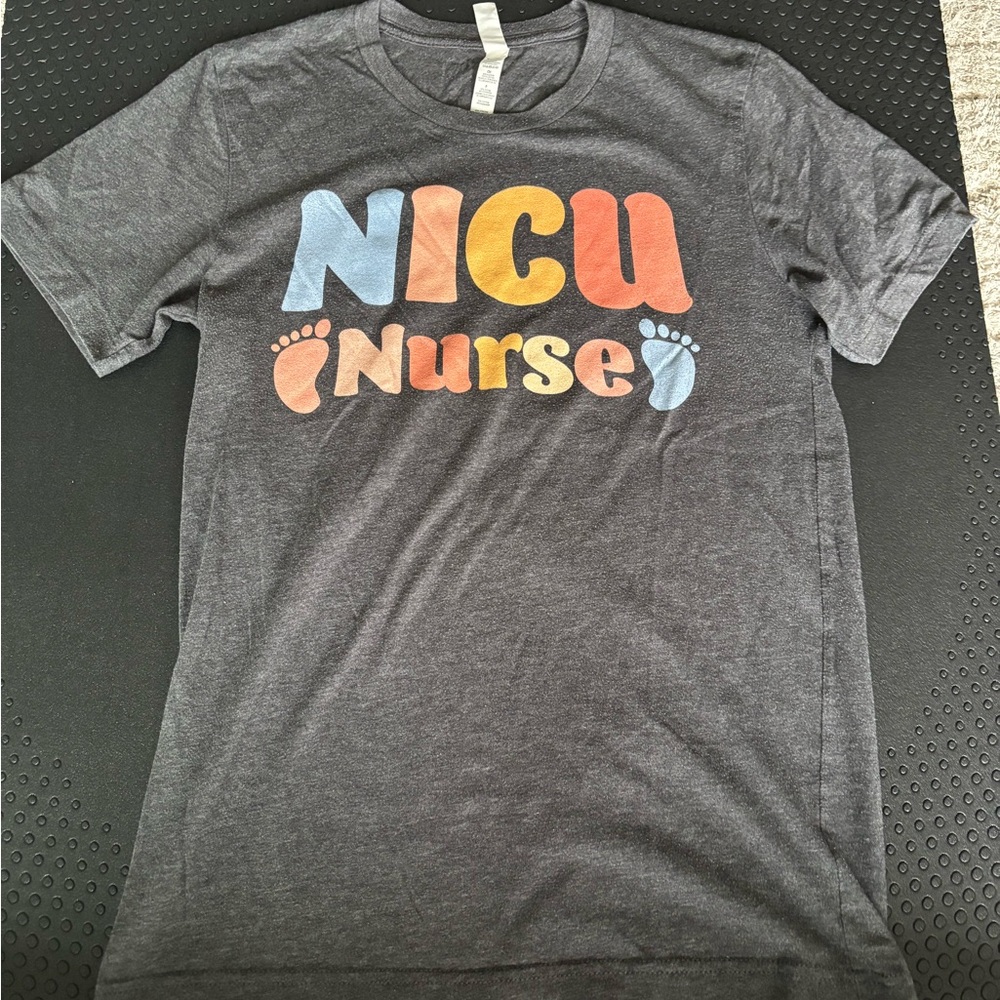 Gray NICU Nurse Graphic T-Shirt